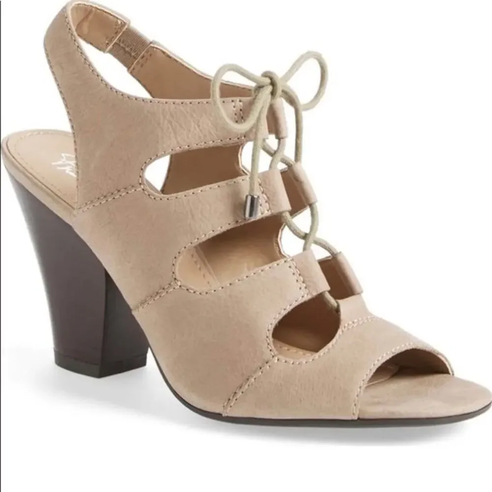 Franco Sarto Talia Lace-Up Slingback Sandals 8.5 - Picture 1 of 11